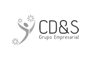 logo de CD&S en blanco y negro - Agencia Creativa y Digital - Marketing redes sociales Colombia